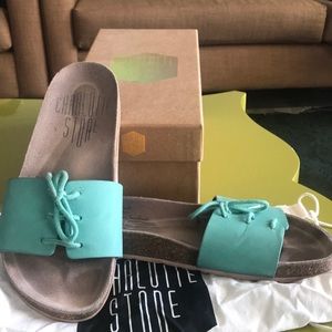Charlotte Stone spearmint sandals